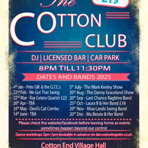 Cotton Club Bedford 2025