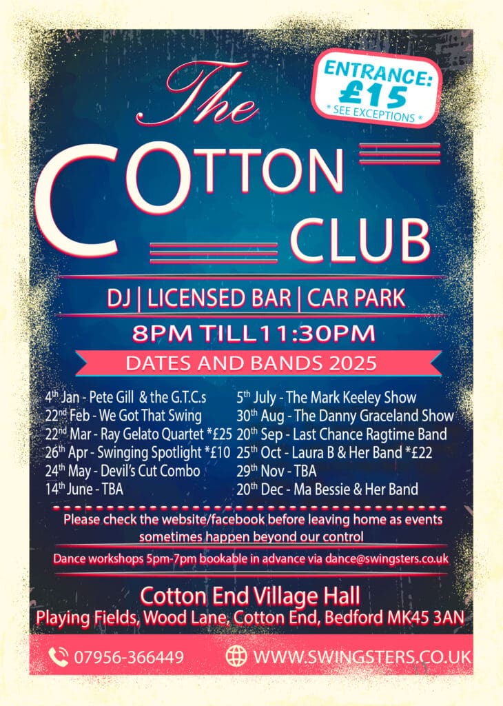 Cotton Club Bedford 2025